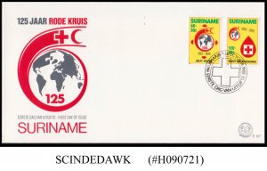 SURINAME - 1988 125th ANN. OF INTERNATIONAL RED CROSS & RED CRESCENT ORG. 2V FDC