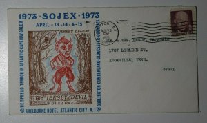 SOJEX Dayton NJ 1973 Jersey Devil Folklore Philatelic Expo Cachet Cover