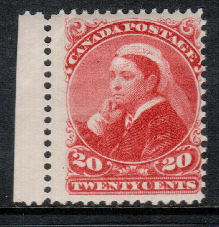 Canada #46 Mint Fine Lightly Hinged Margin Copy
