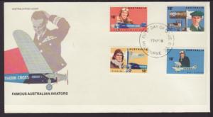 Australia 672-675 Airplanes U/A FDC