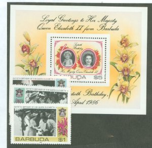 Barbuda #779-782  Single (Complete Set)