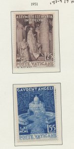 VATICAN - Scott 143-144 - MNH - 1951