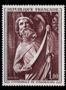 FRANCE Scott 1295 MNH** St. Matthew sculpture from Strasbourg Cathedral