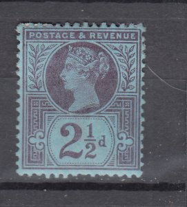 J44116 JL Stamps 1887-92 great britain mhr #112, 114 queen $43.00 scv, 2 scans