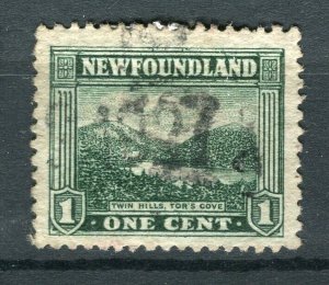 NEWFOUNDLAND; 1923-24 early Pictorial issue fine used 1c. value