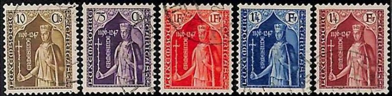 94917a  - LUXEMBOURG  - STAMPS  -  Yvert # 239 / 243 -  Very Fine USED