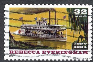 United States #3094 32¢ Riverboats - Rebecca Everingham (1996). Used.