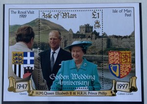 ISLE OF MAN 1997 GOLDEN WEDDING MINISHEET SGMS772. MNH ..SEE SCAN