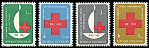 Indonesia 600-603, MNH, Centennial of International Red Cross