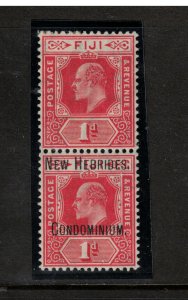 New Herbides #8a (SG #2a) Extra Fine Mint Lightly Hinged Pair *With Certificate*