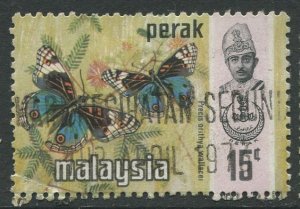 STAMP STATION PERTH Perak #151 Sultan Idris Shah Butterflies Used 1971