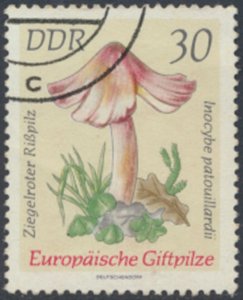 German Democratic Republic  SC# 1538 Mushrooms     Used   see details & scans