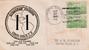 1940 USS Submarine Division 11, Coco Solo, CZ to Central Valley, NY (N17011)