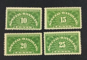 MOMEN: US STAMPS #QE1-4 MINT OG NH LOT #44256