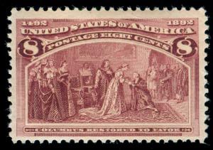 momen: US Stamps #236 MINT OG NH PSE Cert VF/XF