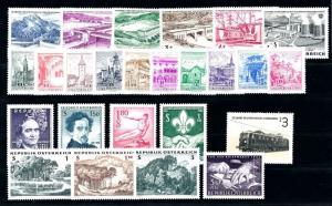 Austria Österreich 1962 Complete Year Set MNH