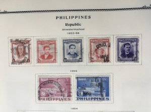 Philippines Post-WW II Lot 1947-69 in Scott Speciality Album CV $71+