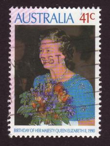 Australia 1990 Sc#1179, SG#1246 41c Queen Elizabeth USED.