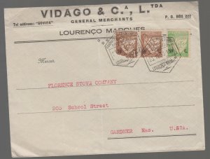 1936 Lorenzo Marques Mozambique Commercial Cover to USA