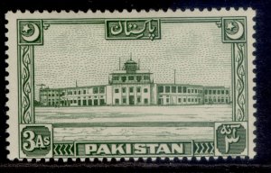 PAKISTAN GVI SG47, 3a green, M MINT. Cat £16.