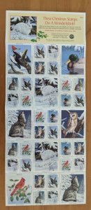 1992 National Wildlife Federation-Conservation Christmas Stamps Full Sheet of 36