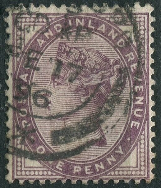 GB 1881 1s SG 173 Used QV 16 DOTS (See detail) (002940)