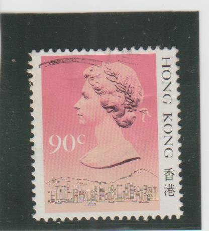 Hong Kong  Scott#  496a  Used  (1988 Queen Elizabeth II)