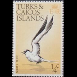 TURKS & CAICOS 1973 - Scott# 265 Sooty Tern 1/4c NH