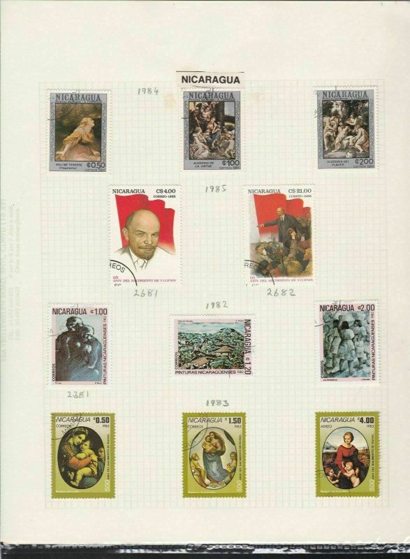 nicaragua 1982-1985 stamps page ref 18094