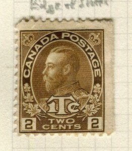 CANADA; 1916 GV WAR TAX ' 1Tc ' issue Die I, Mint hinged Shade of 2c. value