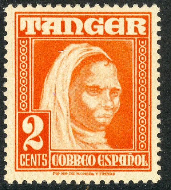 SPANISH MOROCCO TANGIER 1948-51 2c Woman Pictorial Sc L13 MLH