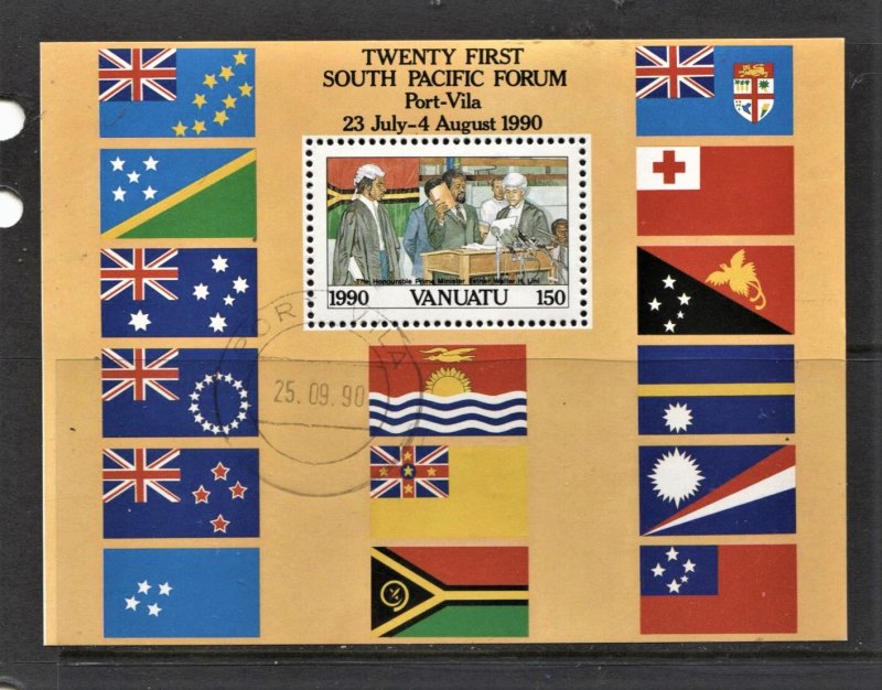 STAMP STATION PERTH Vanuatu # Mini Sheet South Pacific Forum CTO