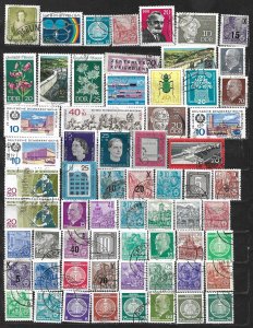 COLLECTION LOT OF 64 GERMANY  EAST 1953+ STAMPS