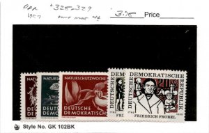 Germany - DDR, Postage Stamp, #325-329 Mint NH, 1957 Flower (AB)