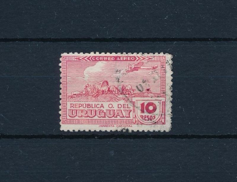 [54279] Uruguay 1939-1940 Airmail Ox Used