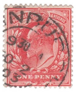 GREAT BRITAIN STAMP 1902 SCOTT # 128. USED. # 1