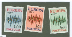 Portugal #1141-1143 Mint (NH) Single (Complete Set) (Europa)