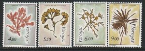 1996 Faroe Islands - Sc 296-9 - MNH VF - 4 single - Seaweed