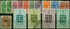 St Lucia 1949-50 Set of 14 to $2.40 SG146-158 Fine Used