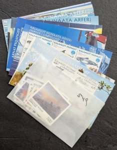 EDW1949SELL : GREENLAND CPLT YEAR SETS from 1992-1994, 1996-1999 MNH Retail $414