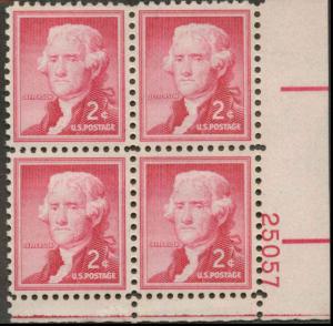1033 MNH Plate Block