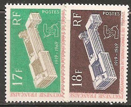 French Polynesia SC 251-2 Mint, Never Hinged