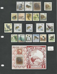 New Zealand Collection on 6 Pages, Mint NH Stamps & Sets (B)