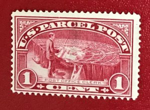 1913 US Sc Q1 used 1 cent Post office clerk parcel post CV$1.60 Lot 1613