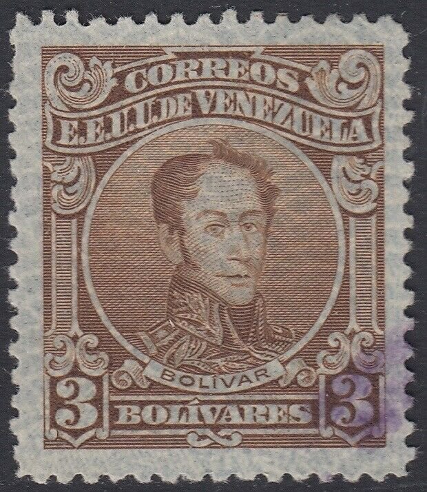 Venezuela 1932-38 3b Brown. Used. Scott 303, SG 424