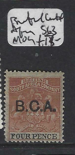 BRITISH CENTRAL AFRICA  (P0403B)  ARMS  4D  SG 13  MOG