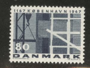 DENMARK  Scott 435 MNH** 1967 key stamp