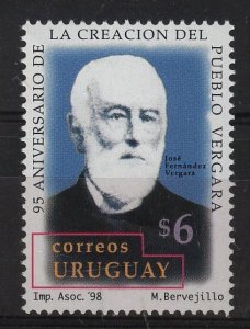 Uruguay stamp 1998 - José Fernandez Vergara Founder of Pueblo Vergara