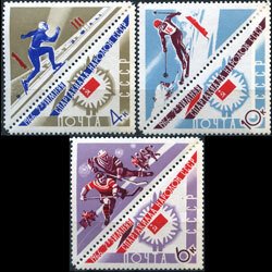 RUSSIA 1966 - Scott# 3176-8 Games Set of 3 NH