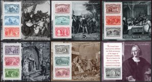 SC#2624-29 The Voyages of Columbus Souvenir Sheets (1992) MNH*